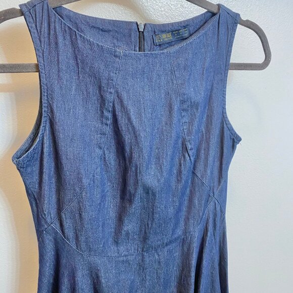 Zara Denim Couture chambray dress small - Picture 3 of 8